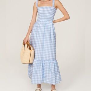 NWT Hill House Anjuli Nap Clip Dot Check Dress